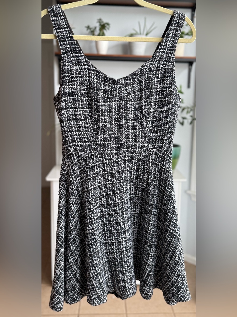 Forever 21 Black and White Tweed Mini Dress